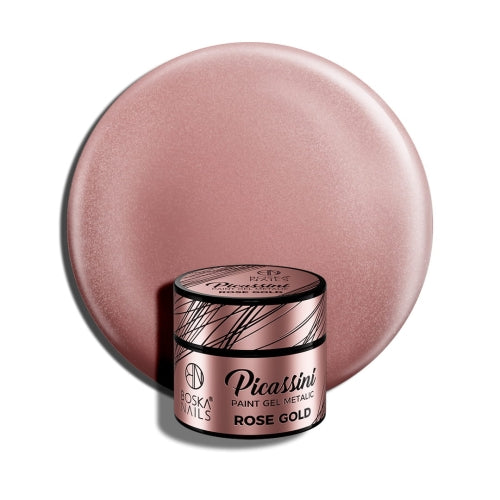 Picassini Metalic Paint Gel Rose Gold 5 ml