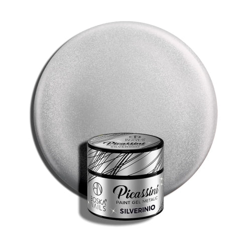 Picassini Paint Gel Metalic Silverinio 5ml