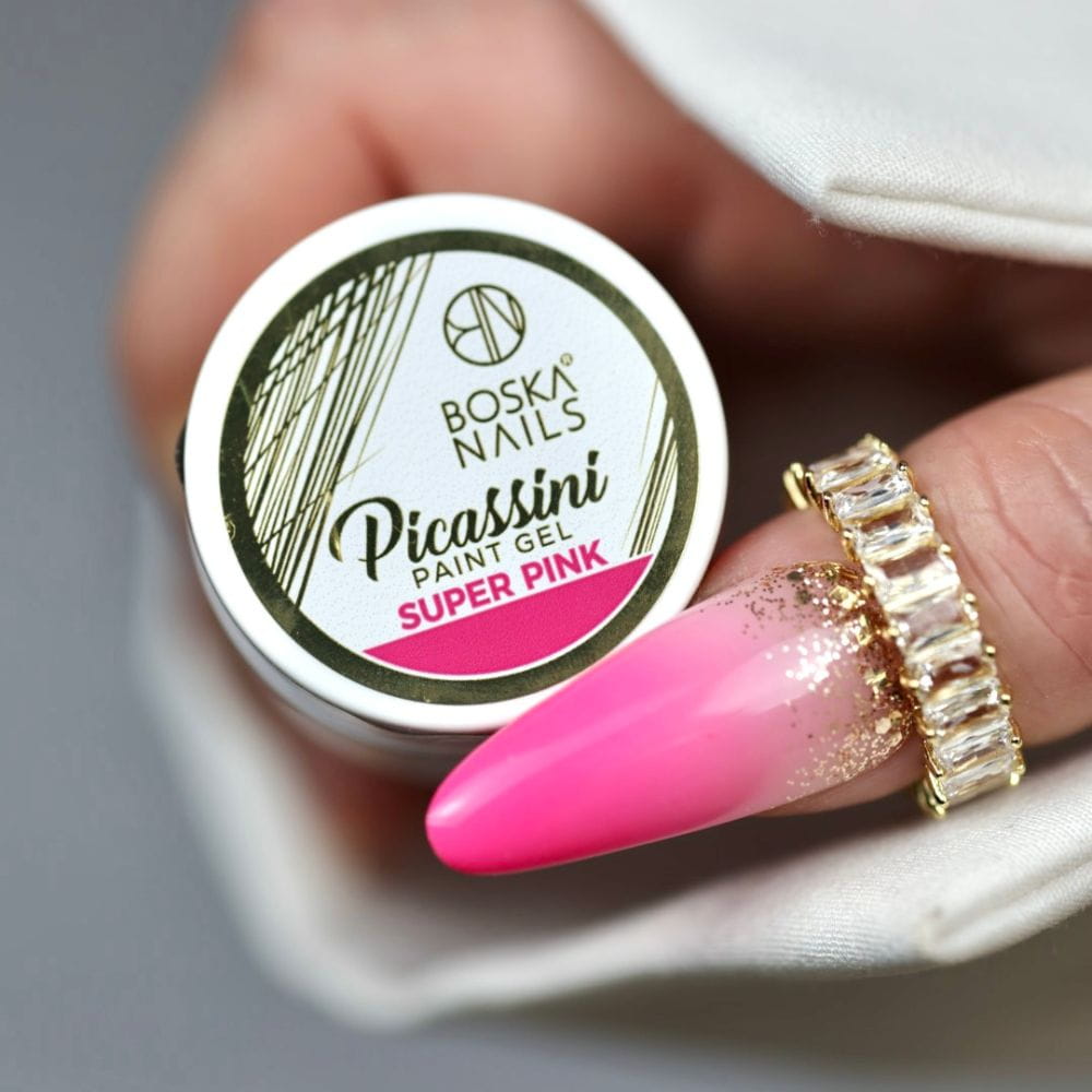 Picassini Paint Gel Super Pink 5ml
