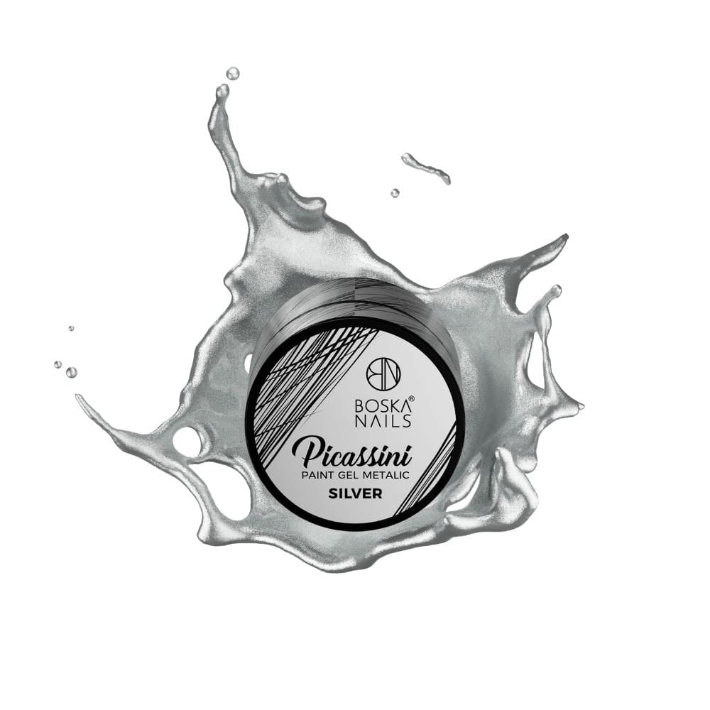 Picassini Metalic Paint Gel Silver 5 ml